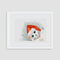 SANTA CAT ARCHIVAL GICLEE ART PRINT